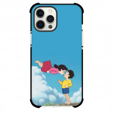 Doraemon Nobita Phone Case For iPhone Samsung Galaxy Pixel OnePlus Vivo Xiaomi Asus Sony Motorola Nokia - Nobita Shizuka Flying Illlustration