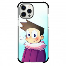 Doraemon Suneo Phone Case For iPhone Samsung Galaxy Pixel OnePlus Vivo Xiaomi Asus Sony Motorola Nokia - Suneo Smiling Blue Background