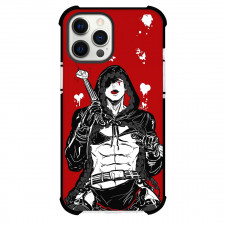 Dorohedoro Kai Phone Case For iPhone Samsung Galaxy Pixel OnePlus Vivo Xiaomi Asus Sony Motorola Nokia - Kai Black and White Art with Red Background