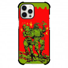 Dorohedoro Kaiman & Noi Phone Case For iPhone Samsung Galaxy Pixel OnePlus Vivo Xiaomi Asus Sony Motorola Nokia - Kaiman & Noi Green Effect Whole Costume with Red Background
