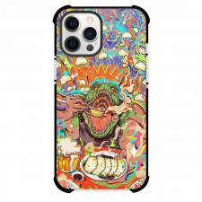 Dorohedoro Kaiman Phone Case For iPhone Samsung Galaxy Pixel OnePlus Vivo Xiaomi Asus Sony Motorola Nokia - Kaiman Dragon Eating Food Printed Background Wall Art