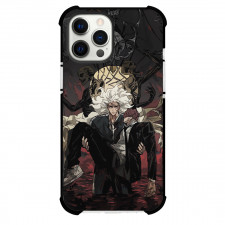 Dorohedoro Shin & Noi Phone Case For iPhone Samsung Galaxy Pixel OnePlus Vivo Xiaomi Asus Sony Motorola Nokia - Cody Reychi Stand in Water on Skeleton Pattern Background