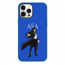 Daemons of the Shadow Realm Asa Phone Case For iPhone Samsung Galaxy Pixel OnePlus Vivo Xiaomi Asus Sony Motorola Nokia - Asa Fierce Portrait In Blue Background
