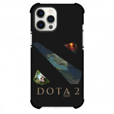 Dota 2 Collage Phone Case For iPhone Samsung Galaxy Pixel OnePlus Vivo Xiaomi Asus Sony Motorola Nokia - Gold Logo Windowed Map