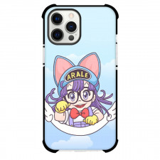 Dr.Slump Arale Norimaki Phone Case For iPhone And Samsung Galaxy Devices - Arale Norimaki Avatar Sky Background