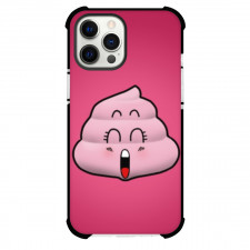 Dr.Slump Phone Case For iPhone And Samsung Galaxy Devices - Poop Avatar Pink Background