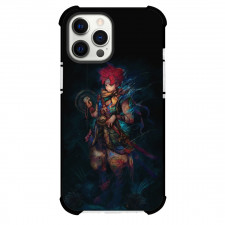 Dragon Quest Crono Case For iPhone Samsung Galaxy Pixel OnePlus Vivo Xiaomi Asus Sony Motorola Nokia - Crono Watercolor Portrait Black Background