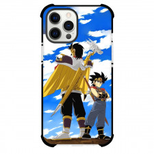 Dragon Quest Dai Case For iPhone Samsung Galaxy Pixel OnePlus Vivo Xiaomi Asus Sony Motorola Nokia - Dai & Baran Back to Back Clouds Background