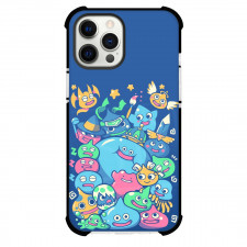 Dragon Quest Slime Case For iPhone Samsung Galaxy Pixel OnePlus Vivo Xiaomi Asus Sony Motorola Nokia - Slime Collage Blue Background