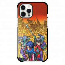 Dragon Quest Case For iPhone Samsung Galaxy Pixel OnePlus Vivo Xiaomi Asus Sony Motorola Nokia - Dragon Quest X Characters Holding Weapon Gold Red Background