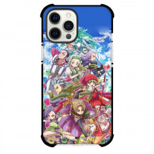 Dragon Quest Case For iPhone Samsung Galaxy Pixel OnePlus Vivo Xiaomi Asus Sony Motorola Nokia - Dragon Quest XI Characters Fight Pose Green Tree Background