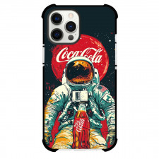 Coca-Cola For iPhone Samsung Galaxy Pixel OnePlus Vivo Xiaomi Asus Sony Motorola Nokia - Coca-Cola Astronaut Holding Bottle illustration