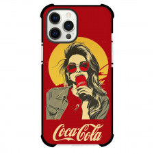 Coca-Cola For iPhone Samsung Galaxy Pixel OnePlus Vivo Xiaomi Asus Sony Motorola Nokia - Coca-Cola Girl Drinking Vector Art