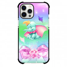 Dumbo Phone Case For iPhone Samsung Galaxy Pixel OnePlus Vivo Xiaomi Asus Sony Motorola Nokia - Dumbo Cute Elephant with Pink Bow and Multi Background