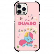 Dumbo Phone Case For iPhone Samsung Galaxy Pixel OnePlus Vivo Xiaomi Asus Sony Motorola Nokia - Dumbo Elephant with Train and Pink Background