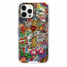 Ed Hardy Phone Case For iPhone Samsung Galaxy Pixel OnePlus Vivo Xiaomi Asus Sony Motorola Nokia - Ed Hardy Floral Cross Skull Art Poster