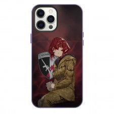 86 Eighty Six Kurena Kukumila Phone Case For iPhone Samsung Galaxy Pixel OnePlus Vivo Xiaomi Asus Sony Motorola Nokia - Kurena Kukumila Sitting With Coffee Mug On Gunslinger Logo