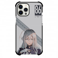 86 Eighty Six Vladilena Milize Phone Case For iPhone Samsung Galaxy Pixel OnePlus Vivo Xiaomi Asus Sony Motorola Nokia - Vladilena Milize Portrait Anime Art On Gray Background