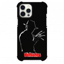 A Nightmare On Elm Street Freddy Krueger Phone Case For iPhone And Samsung Galaxy Devices - Freddy Krueger Silhouette On Black Background