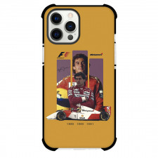 F1 Formula One Ayrton Senna Phone Case For iPhone Samsung Galaxy Pixel OnePlus Vivo Xiaomi Asus Sony Motorola Nokia - Ayrton Senna Retro Design Poster