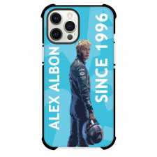 F1 Formula One Alexander Albon Case For iPhone Samsung Galaxy Pixel OnePlus Vivo Xiaomi Asus Sony Motorola Nokia - Back Side Pose Poster