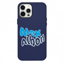 F1 Formula One Alexander Albon Case For iPhone Samsung Galaxy Pixel OnePlus Vivo Xiaomi Asus Sony Motorola Nokia - Blue Text Sticker Art