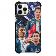 F1 Formula One Alexander Albon Case For iPhone Samsung Galaxy Pixel OnePlus Vivo Xiaomi Asus Sony Motorola Nokia - Fierce and Smiling Collage