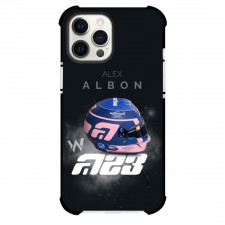 F1 Formula One Alexander Albon Case For iPhone Samsung Galaxy Pixel OnePlus Vivo Xiaomi Asus Sony Motorola Nokia - Helmet Minimalist Poster