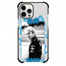 F1 Formula One Alexander Albon Case For iPhone Samsung Galaxy Pixel OnePlus Vivo Xiaomi Asus Sony Motorola Nokia - Retro Frame Numbers Background