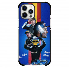F1 Formula One Fernando Alonso Case For iPhone Samsung Galaxy Pixel OnePlus Vivo Xiaomi Asus Sony Motorola Nokia - Collage Flag Background