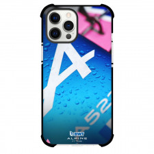 F1 Formula One Team Alpine Case For iPhone Samsung Galaxy Pixel OnePlus Vivo Xiaomi Asus Sony Motorola Nokia - Alpine Raindrops Background