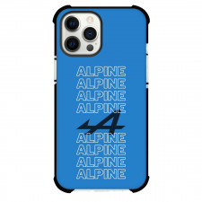 F1 Formula One Alpine Phone Case For iPhone And Samsung Galaxy Devices - Alpine Word Art On Blue Background