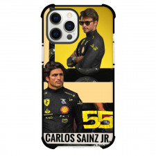 F1 Formula One Carlos Sainz Case For iPhone Samsung Galaxy Pixel OnePlus Vivo Xiaomi Asus Sony Motorola Nokia - Minimalist Collage Art