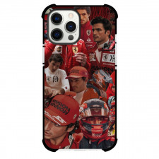 F1 Formula One Carlos Sainz Case For iPhone Samsung Galaxy Pixel OnePlus Vivo Xiaomi Asus Sony Motorola Nokia - Red Collage Art