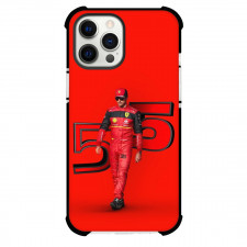 F1 Formula One Carlos Sainz Case For iPhone Samsung Galaxy Pixel OnePlus Vivo Xiaomi Asus Sony Motorola Nokia - Standing Red Background