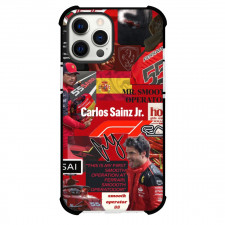 F1 Formula One Carlos Sainz Case For iPhone Samsung Galaxy Pixel OnePlus Vivo Xiaomi Asus Sony Motorola Nokia - Text Collage Art