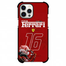 F1 Formula One Charles Leclerc Phone Case For iPhone Samsung Galaxy Pixel OnePlus Vivo Xiaomi Asus Sony Motorola Nokia - Charles Leclerc Forza Ferrari Number 16 Red Poster