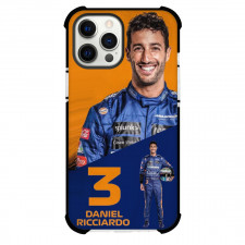 F1 Formula One Daniel Ricciardo Case For iPhone Samsung Galaxy Pixel OnePlus Vivo Xiaomi Asus Sony Motorola Nokia - Blue and Yellow Poster