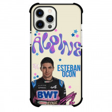 F1 Formula One Esteban Ocon Case For iPhone Samsung Galaxy Pixel OnePlus Vivo Xiaomi Asus Sony Motorola Nokia - Futuristic Gleam Poster