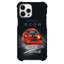 F1 Formula One Esteban Ocon Case For iPhone Samsung Galaxy Pixel OnePlus Vivo Xiaomi Asus Sony Motorola Nokia - Helmet with Signature Poster