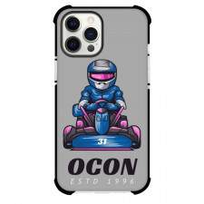 F1 Formula One Esteban Ocon Case For iPhone Samsung Galaxy Pixel OnePlus Vivo Xiaomi Asus Sony Motorola Nokia - Minimalist Cartoon Art