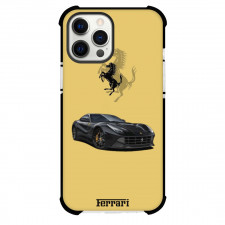 F1 Formula One Team Ferrari Case For iPhone Samsung Galaxy Pixel OnePlus Vivo Xiaomi Asus Sony Motorola Nokia - Black Car With Yellow Background