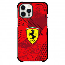 F1 Formula One Ferrari Phone Case For iPhone And Samsung Galaxy Devices - Ferrari Logo On Red Graphic Art