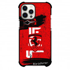 F1 Formula One Team Ferrari Case For iPhone Samsung Galaxy Pixel OnePlus Vivo Xiaomi Asus Sony Motorola Nokia - Logo with Black Dust Poster