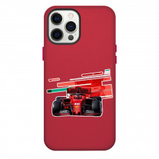 F1 Formula One Team Ferrari Case For iPhone Samsung Galaxy Pixel OnePlus Vivo Xiaomi Asus Sony Motorola Nokia - Minimalist Glitch Poster