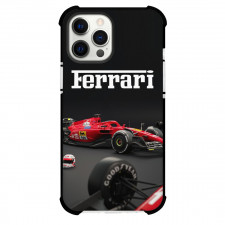 F1 Formula One Team Ferrari Case For iPhone Samsung Galaxy Pixel OnePlus Vivo Xiaomi Asus Sony Motorola Nokia - Minimalist Poster Black Backgound