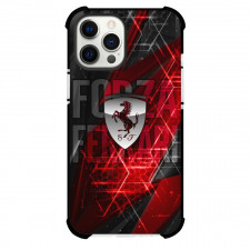 F1 Formula One Team Ferrari Case For iPhone Samsung Galaxy Pixel OnePlus Vivo Xiaomi Asus Sony Motorola Nokia - Silver Logo Poster