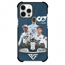 F1 Formula One Pierre Gasly Case For iPhone Samsung Galaxy Pixel OnePlus Vivo Xiaomi Asus Sony Motorola Nokia - Blue Collage Poster