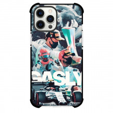 F1 Formula One Pierre Gasly Case For iPhone Samsung Galaxy Pixel OnePlus Vivo Xiaomi Asus Sony Motorola Nokia - Grayscale Poster Design