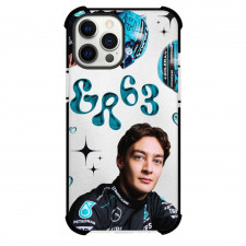 F1 Formula One George Russell Case For iPhone Samsung Galaxy Pixel OnePlus Vivo Xiaomi Asus Sony Motorola Nokia - Aesthetic Metallic Art
